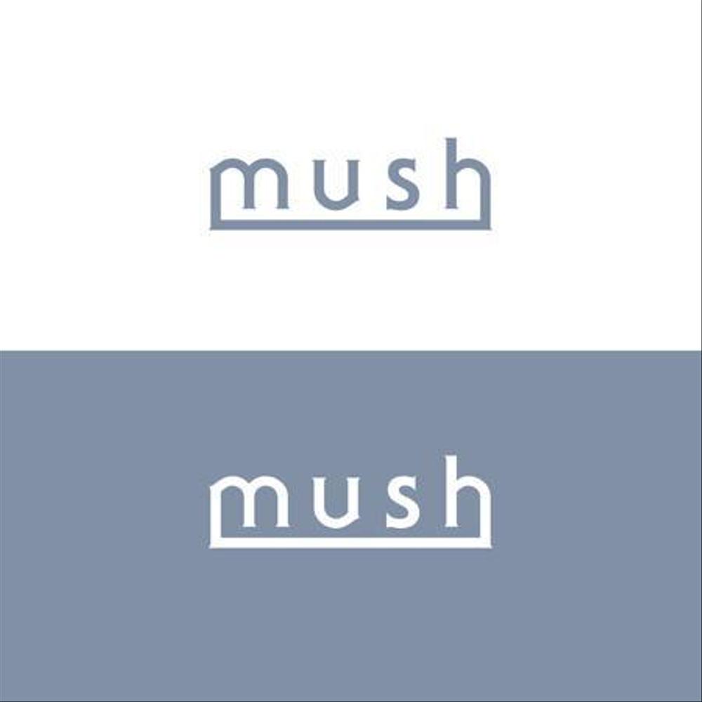 アパレルサイト　「mush」の　ロゴ