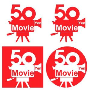 TOP55 (TOP55)さんの50円ムービー局のFacebook, Twitter 用のロゴデザインへの提案