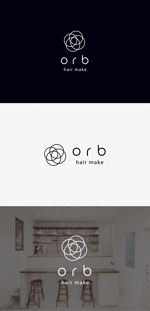 tanaka10 (tanaka10)さんの新規OPENする 美容室「orb」のロゴデザインへの提案