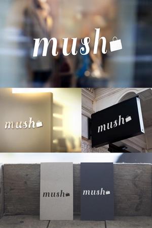 YOO GRAPH (fujiseyoo)さんのアパレルサイト　「mush」の　ロゴへの提案