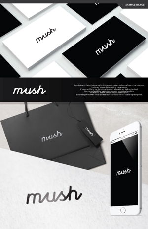 take5-design (take5-design)さんのアパレルサイト　「mush」の　ロゴへの提案