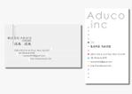 daisacloud (daisacloud)さんのArt会社（飲食向き、オフィス向き、海外向き）「Aduco.inc」の名刺のデザインへの提案