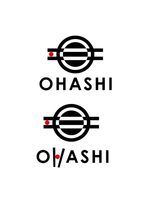 Hagemin (24tara)さんの「OHASHI」ブランドの普遍的なデザインロゴへの提案