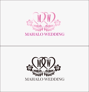 jp tomo (jp_tomo)さんのハワイウエディングブランド名「MAHALO  WEDDING」のロゴ作成への提案
