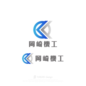 HABAKIdesign (hirokiabe58)さんの岡崎機工株式会社　とび職　建設業　ロゴへの提案