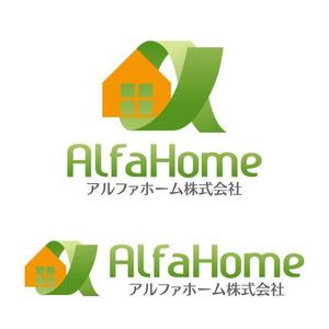 j-design (j-design)さんの不動産売買仲介会社「アルファホーム株式会社」のロゴへの提案