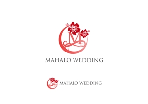 O-tani24 (sorachienakayoshi)さんのハワイウエディングブランド名「MAHALO  WEDDING」のロゴ作成への提案