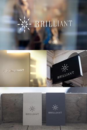 YOO GRAPH (fujiseyoo)さんのガラス製品・お花が並ぶお店　「BRILLIANT」のロゴへの提案