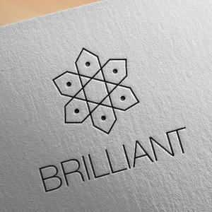 Pokke (pokke_desu)さんのガラス製品・お花が並ぶお店　「BRILLIANT」のロゴへの提案