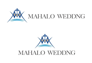 長谷川映路 (eiji_hasegawa)さんのハワイウエディングブランド名「MAHALO  WEDDING」のロゴ作成への提案