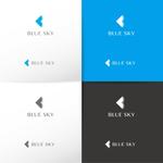 BlueGreen Design (BlueGreen_design_inc)さんの新会社「BLUE  SKY」のロゴ作成への提案