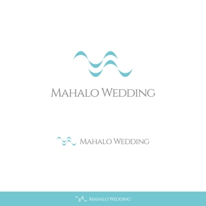 ArtStudio MAI (minami-mi-natz)さんのハワイウエディングブランド名「MAHALO  WEDDING」のロゴ作成への提案