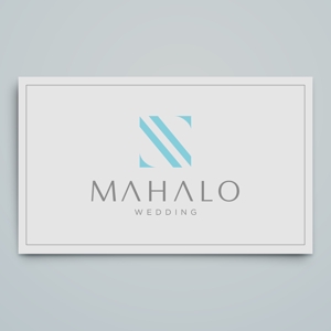 haru_Design (haru_Design)さんのハワイウエディングブランド名「MAHALO  WEDDING」のロゴ作成への提案
