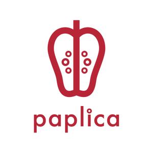 as (asuoasuo)さんの店舗向けポイントアプリ「paplica(パプリカ)」のロゴへの提案