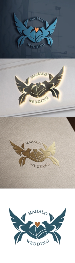 cozzy (cozzy)さんのハワイウエディングブランド名「MAHALO  WEDDING」のロゴ作成への提案