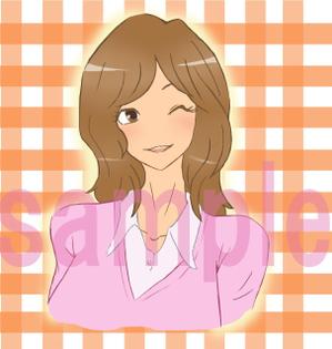 ak0804 (ak0804)さんの女性の顔アイコン募集への提案