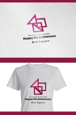  chopin（ショパン） (chopin1810liszt)さんのロシアンパブ「レッドスクウェア」4周年 記念Tシャツのデザインへの提案