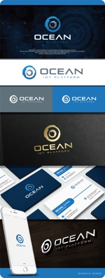 maharo77 (maharo77)さんのIoTプラットフォーム　「UPR　OCEAN」のロゴへの提案