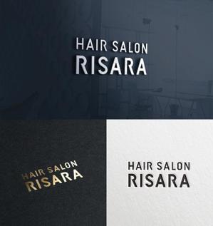 utamaru (utamaru)さんの★★☆☆　HAIR　SALON　RISARA　のロゴ大募集　☆☆★★への提案