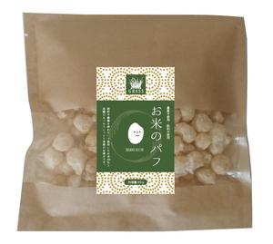 jijiporo (jijiporo)さんのお米のパフ（お菓子）のラベルデザインへの提案