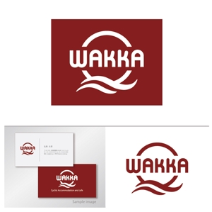 tatsu-design (tatsudesign13)さんのサイクリスト向け複合施設（宿泊・カフェ等）「Wakka」(わっか)のロゴへの提案