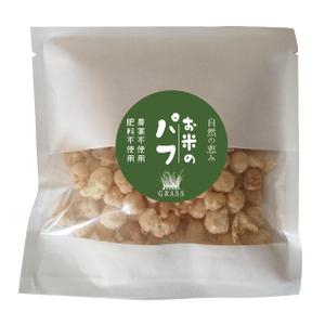 Design co.que (coque0033)さんのお米のパフ（お菓子）のラベルデザインへの提案