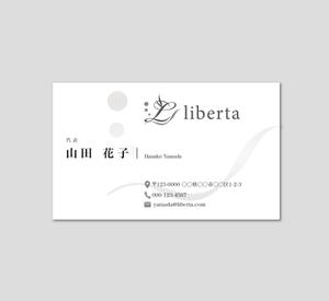 hautu (hautu)さんのレディースアパレルブランド「liberta」の名刺デザインへの提案