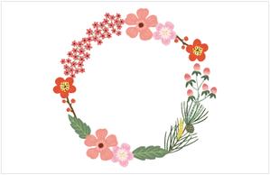ＹＡ－ＹＡ (ya-mada-yasu-ko)さんの複数採用｜年賀状用に使用できるボタニカルなデザインへの提案