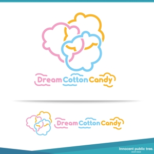 Innocent public tree (nekosu)さんのFC展開予定！わたあめ専門店「Dream Cotton Candy」のロゴ制作への提案