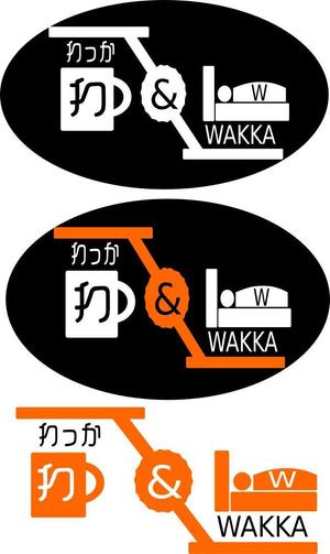 sk092さんのサイクリスト向け複合施設（宿泊・カフェ等）「Wakka」(わっか)のロゴへの提案
