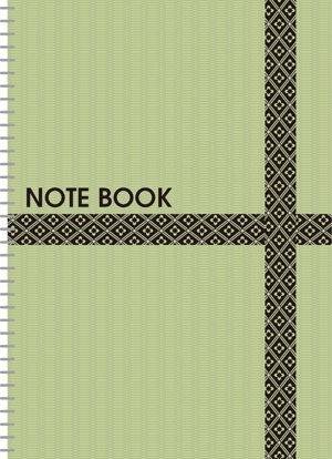 matd ()さんのい草原料の紙でつくる、ノートの表紙デザインへの提案