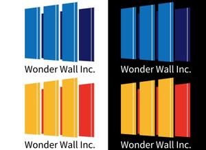 THREEWHEELS (threewheels)さんの新規で設立する企業「社名：株式会社ワンダーウォール」のロゴへの提案