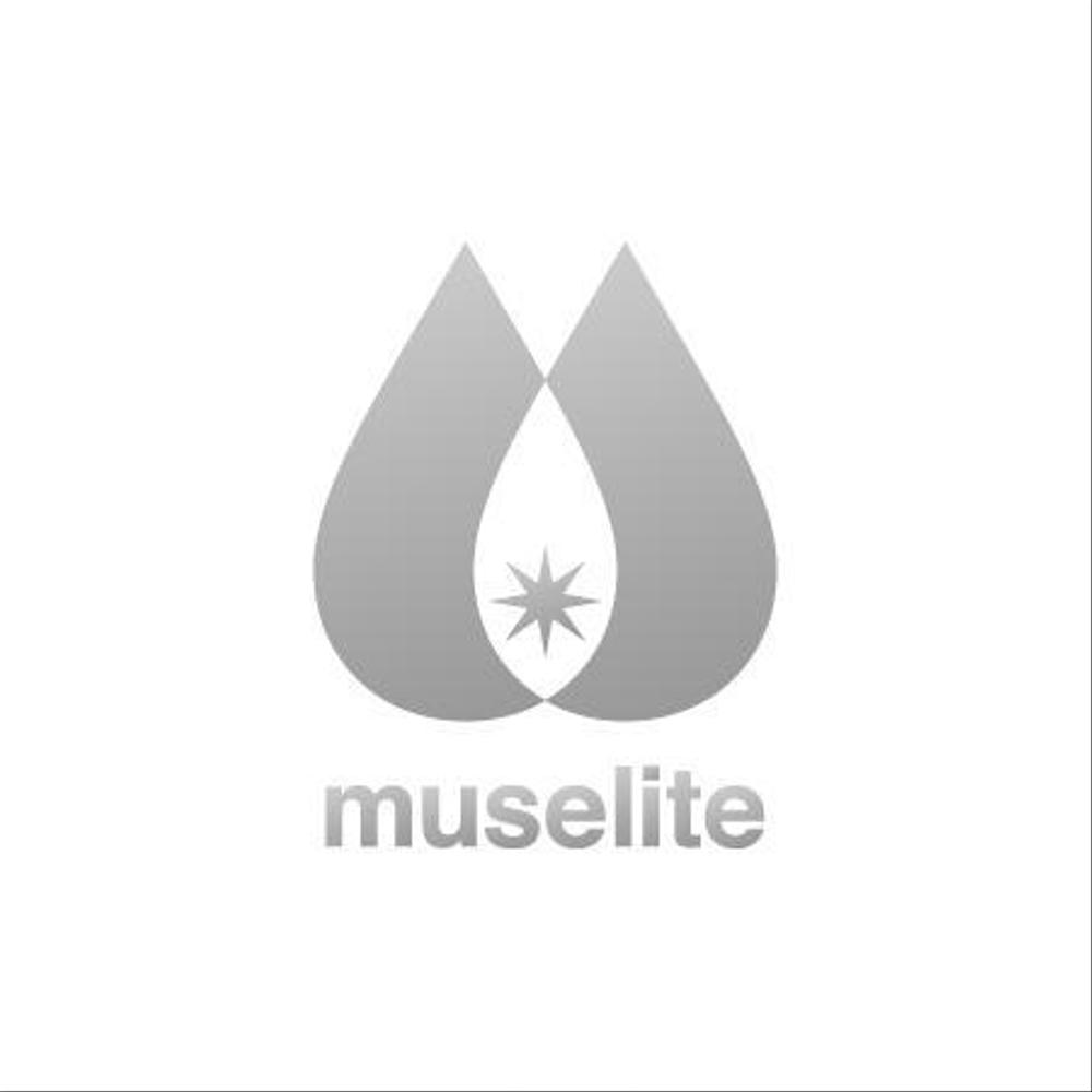 「muselite」のロゴ作成