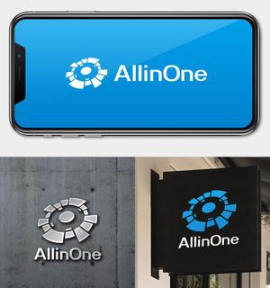 utamaru (utamaru)さんのシステム開発会社 AllinOne(オールインワン) のロゴ作成依頼への提案