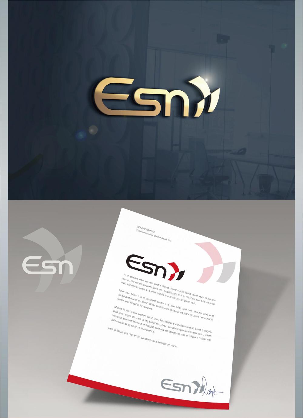 音響オペレート、パーカッション販売等の会社「Esn イーサン」のロゴ