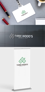 chpt.z (chapterzen)さんの建築デザイン会社　「株式会社スリーウッド」のロゴへの提案