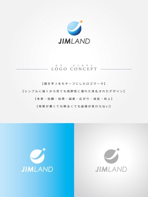 hiradate (hiradate)さんの株式会社ＪＩＭＬＡＮＤの会社ロゴマークへの提案