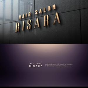 Riku5555 (RIKU5555)さんの★★☆☆　HAIR　SALON　RISARA　のロゴ大募集　☆☆★★への提案