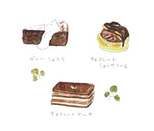 ハルペイ ()さんの濃厚チョコレートのデッサンイラスト作成への提案