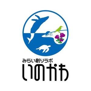 j-design (j-design)さんの【南国・徳之島】クジラの見えるコワーキングスペース「みらい創りラボ・いのかわ」のロゴ制作への提案
