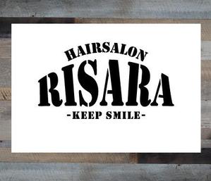 D0917 (D0917)さんの★★☆☆　HAIR　SALON　RISARA　のロゴ大募集　☆☆★★への提案