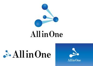 TRdesign (takaray)さんのシステム開発会社 AllinOne(オールインワン) のロゴ作成依頼への提案