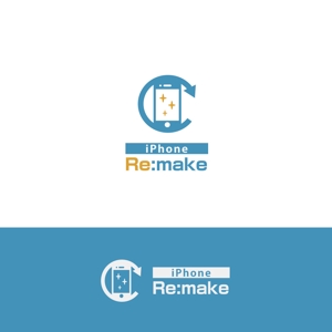 D-Design (dorisuke)さんのiPhone修理店「iPhone Re:make」のロゴへの提案