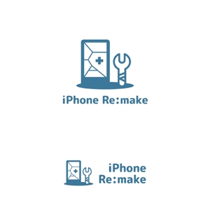 Darkhyde (Darkhyde)さんのiPhone修理店「iPhone Re:make」のロゴへの提案