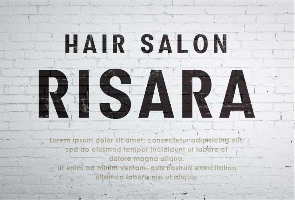 ★★☆☆　HAIR　SALON　RISARA　のロゴ大募集　☆☆★★