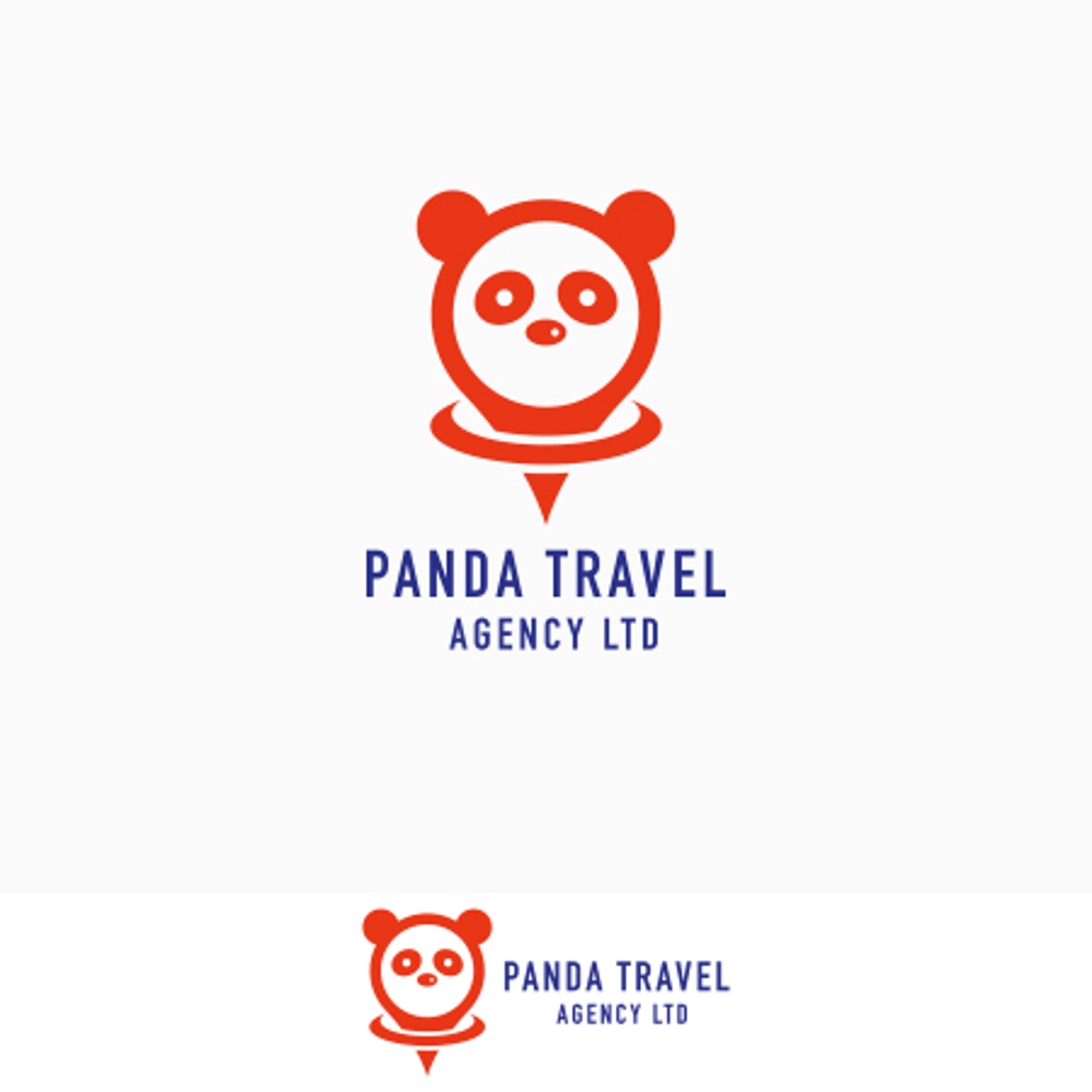 旅行会社「パンダバス」の　ロゴ