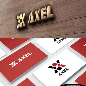 K-Design (kotokiradesign)さんの株式会社AXELのロゴ作成への提案