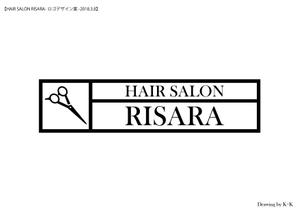 K+K (keita0803)さんの★★☆☆　HAIR　SALON　RISARA　のロゴ大募集　☆☆★★への提案