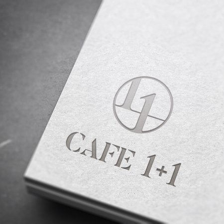 quadriile (quadrille_2)さんのコーヒーとチャイニーズティのお店「CAFE 1+1」のロゴへの提案