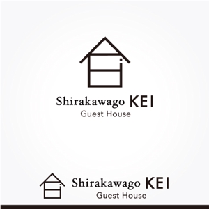 ふくみみデザイン (fuku33)さんの白川郷「ゲストハウスKEI」のロゴへの提案